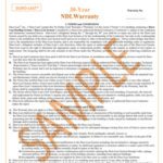 Roofing Warranty Sample