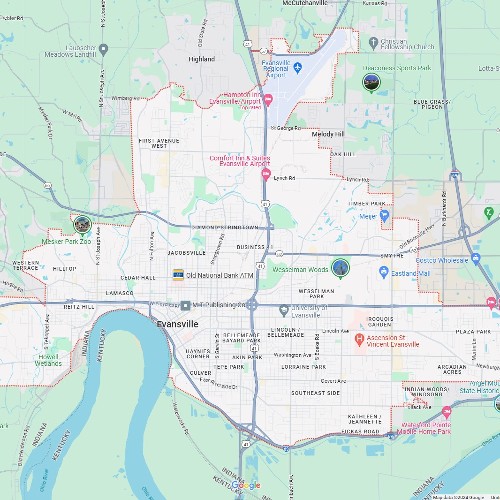 Commercial Roofing Service Area In Evansville Indiana