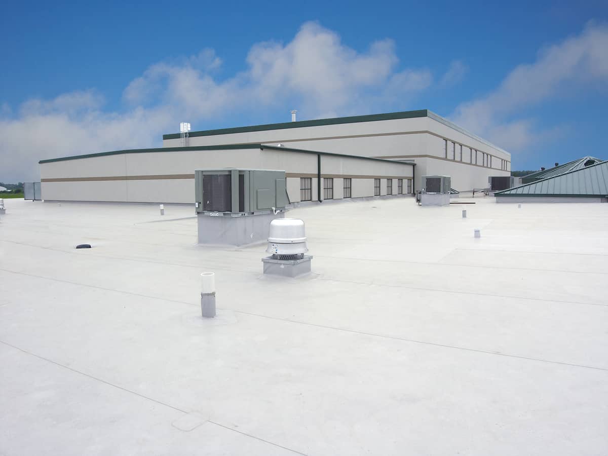 An example of a Commercial Single Ply Roofing System