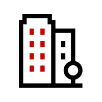 Apartment Roofing Icon