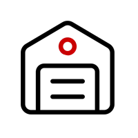 Warehouse Roofing Icon