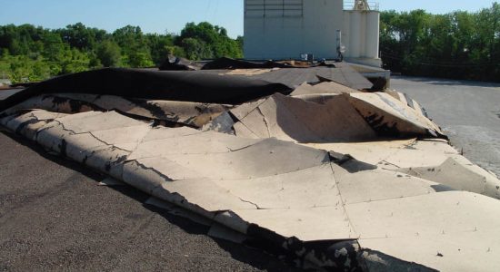 Blown Off Rooftop - Commercial Roofing Contractors