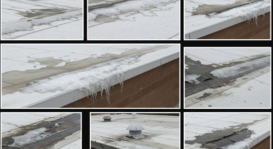 Commercial Rooftop Damage From Winter Weather